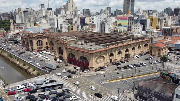 Cityscape of Sao Paulo Brazil. Stunning landscape of downtown district city.