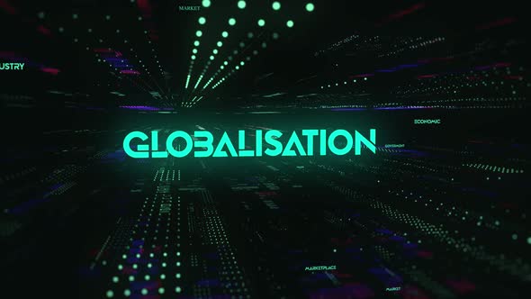 Sci Fi Digital Economics Word Globalisation