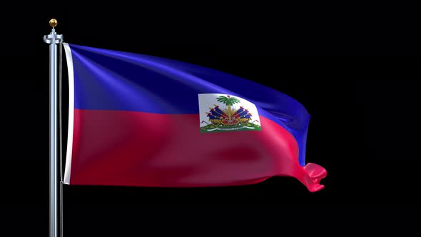 Haiti Waving Flag