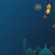 Ramadan Arab Golden Lantern On A blue Background - VideoHive Item for Sale