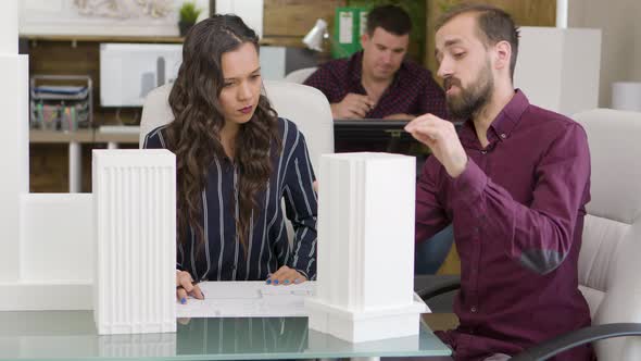 Female Architect in a Meeting with Construction Engineer