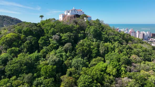 Penha Convent Church at Vila Vellha Vitória  Espírito Santo Brazil.