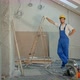 Young Handyman or Builder Standing in House Looking at the Camera - VideoHive Item for Sale