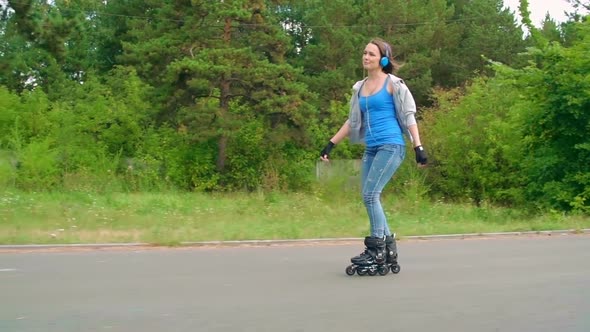 Roller Skating to Music 