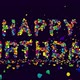 Happy Birthday, Colorful Bouncing Text - VideoHive Item for Sale