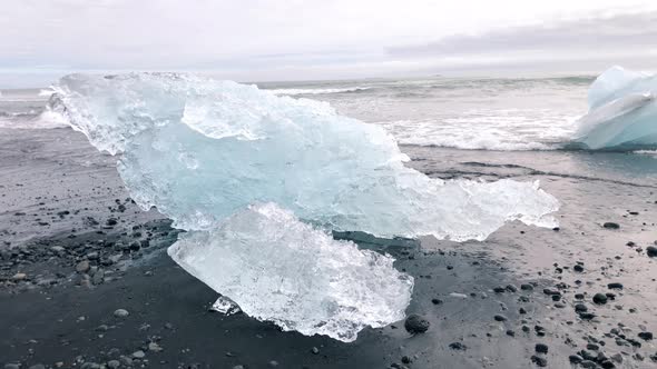 Jokulsarlon Icebergs in the Water Iceland in Summer Season