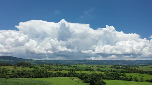 Farming landscape at countryside rural scenery.