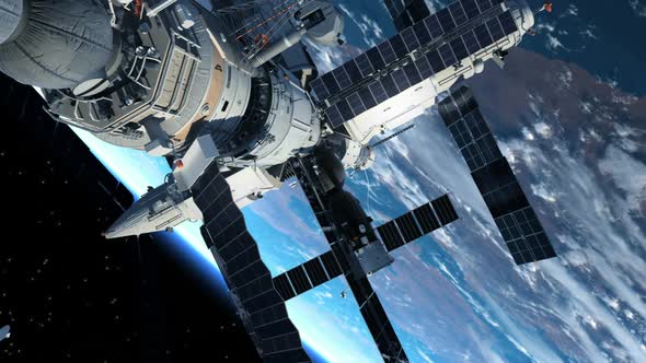 Astronaut Outside The Space Station alt