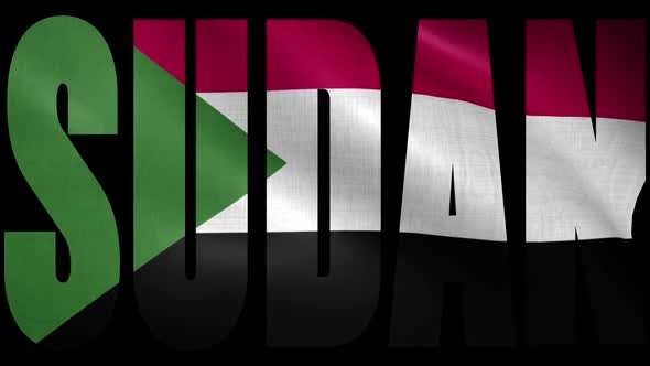 Sudan Flag Into Country Name