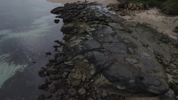 Beach stones sea