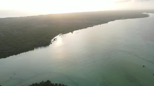 Zanzibar Tanzania  Aerial View of the Indian Ocean