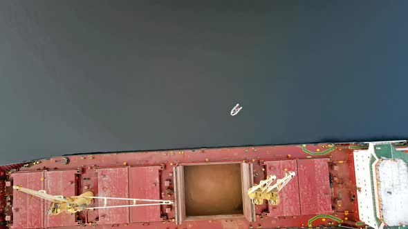 Cargo ship in port