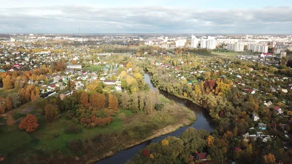 Beautiful Autumn Landscape Of The River Luchesa 30