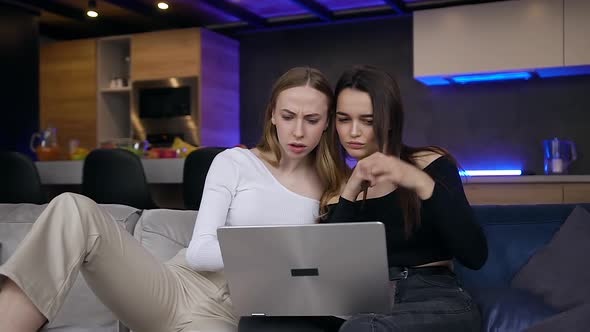 Female Friends which Spending their Joint Free Time Together Using Computer