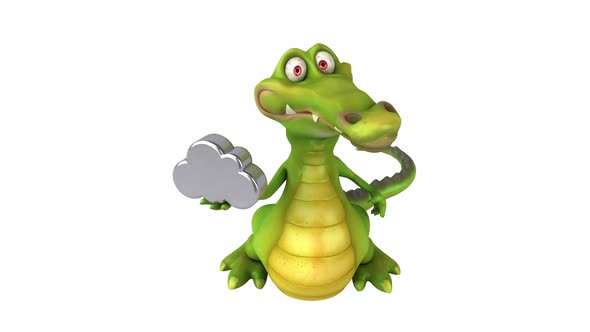 Fun crocodile - 3D animation