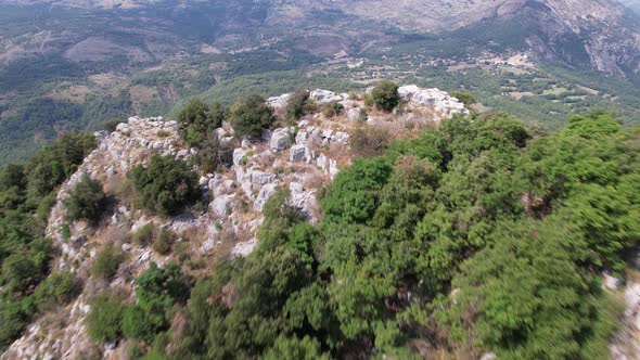 Drone flight around the Bau of St Jean in France