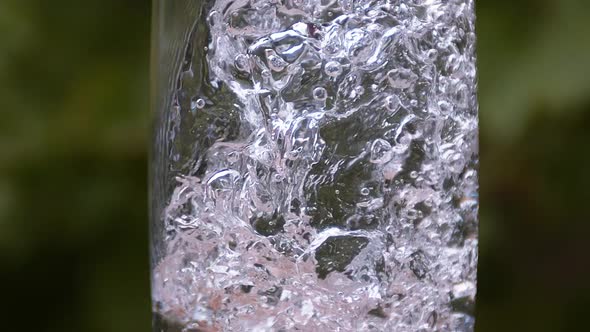 980031 Water being poured into Glass, Slow Motion