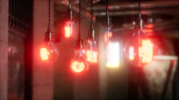 Old Retro Vintage Incandescent Light Bulb alt