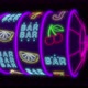 3 SlotsNeon slot machine hitting a 777 jackpot - VideoHive Item for Sale