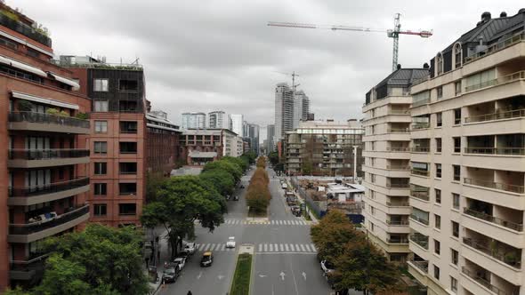 Aerial View in Puerto Madero, Argentina