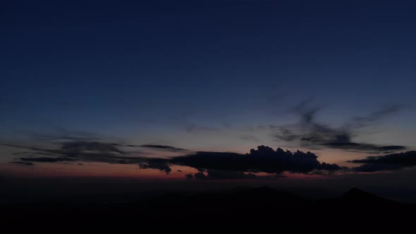 Purple Sunset in Mountains