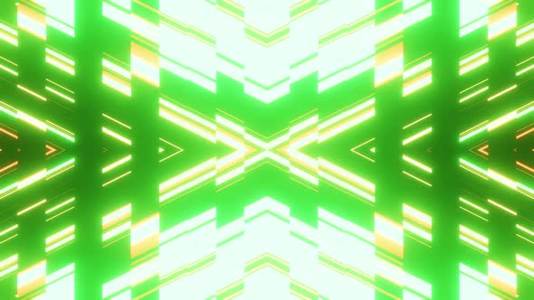 Green Neon X Letter Show Background Vj Loop HD