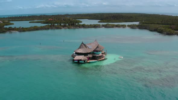 Casa En El Agua, House on Water in San Bernardo Islands, on Colombia's Caribbean Coast