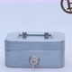 Male Hand Puts a Cryptocoin Bitcoin or BTC in a Small Grey Vault Safe or Piggy Bank Depicting Crypto - VideoHive Item for Sale