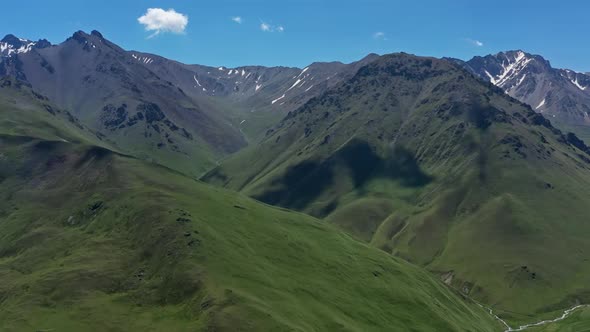 Summer Landscape in Caucasus Mountains