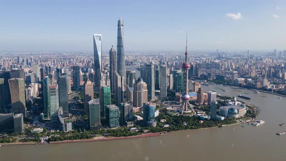 Time Lapse China, Aerial Shanghai City