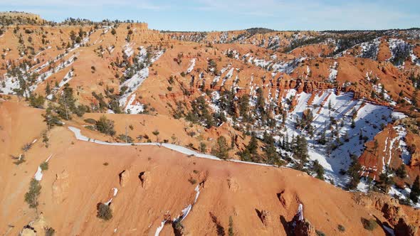 Aerial of the rugged landscape of southern Utah