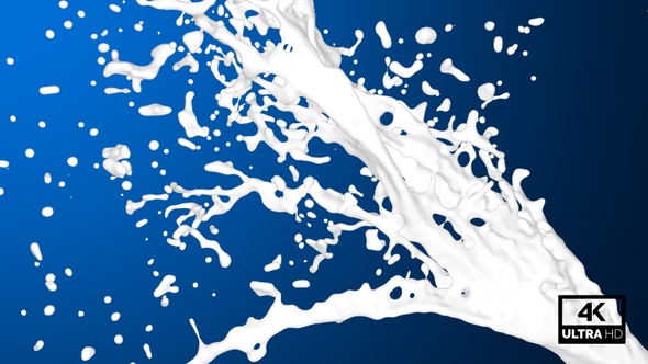 Milk Flow With Splash