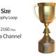 Gold Trophy Loop + Alpha Channel - VideoHive Item for Sale