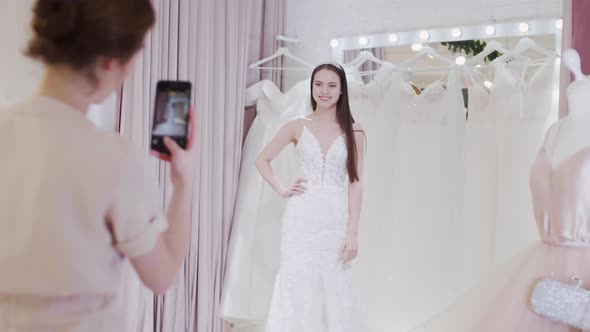 Two Women in Wedding Boutique