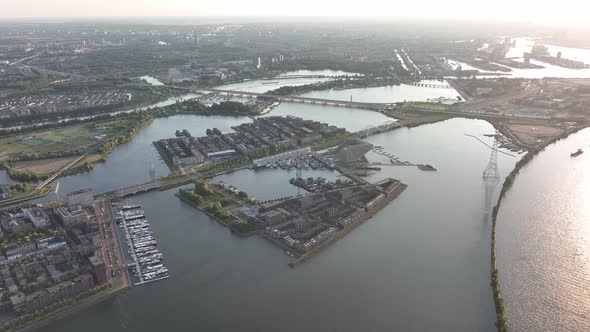 Amsterdam Ijburg Steigereiland Artificial Island Modern Residential Area Smart City Cityscape at