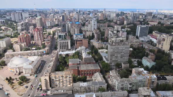 Kyiv, Ukraine Aerial View of the City, Kiev