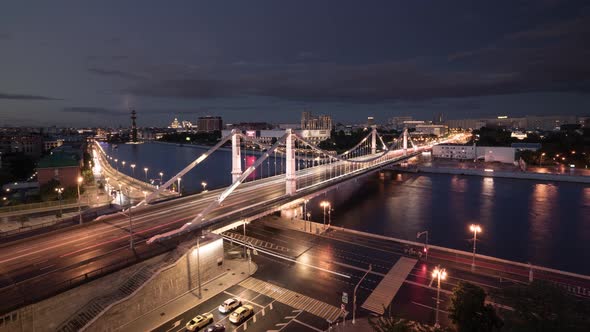 One of the best views in the Russian capital, including street lighting