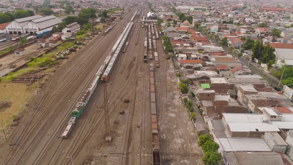 Railway Station in Surabaya Indonesia