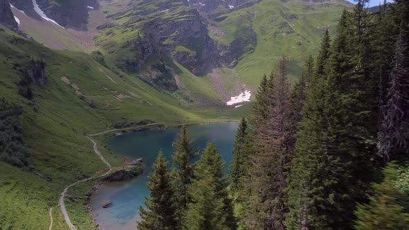 Lac Lioson A Beautiful Secluded Mountain Lake in Switzerland