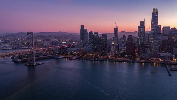 San Francisco At Golden Hour