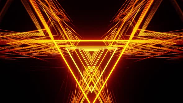 Golden Neon Show For Party Background Vj Loop HD