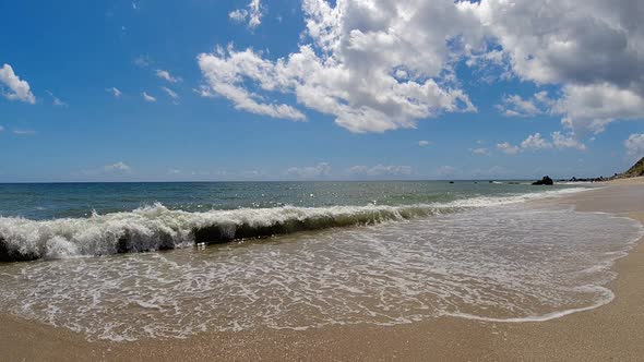 Sand dunes mountains and rain water lagoons at northeast brazilian paradise.