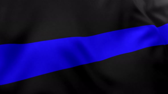 Thin Blue Line Flag - 4K