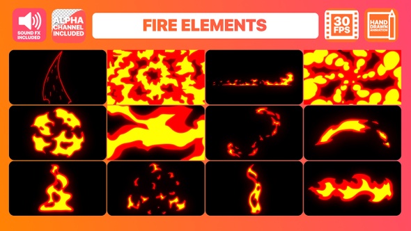 Fire Elements | Motion Graphics Pack