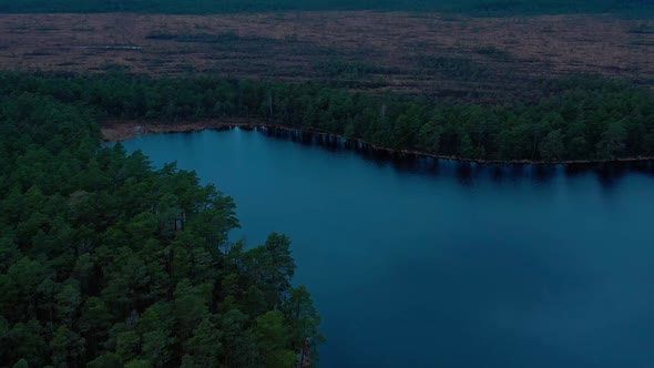 Aerial View of Lake