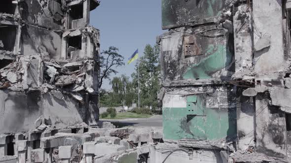 War in Ukraine  Destroyed Building in Borodyanka