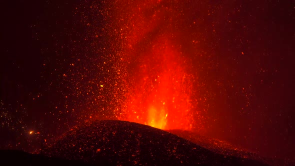 Volcanic eruption in La Palma Canary Islands 2021