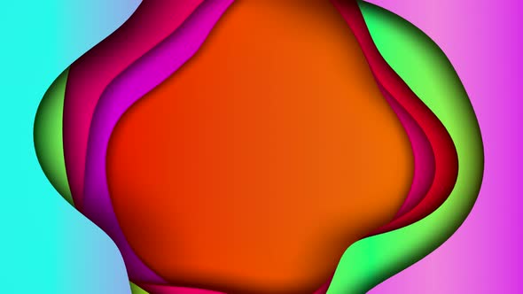 Abstract Colorful Background with Multiple Layers of Wave Surface with Different Gradients. Copy
