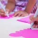 Kid hands using the colored felt pens on paper - VideoHive Item for Sale