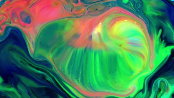 Abstract Colorful Sacral Liquid Waves Texture 270